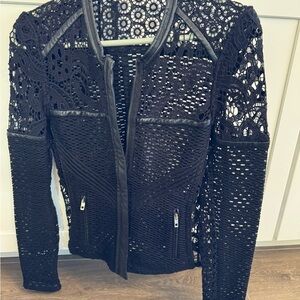 Elegant Black Lace Jacket